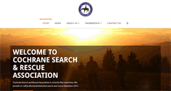 Desktop Screenshot of cochranesearchandrescue.org